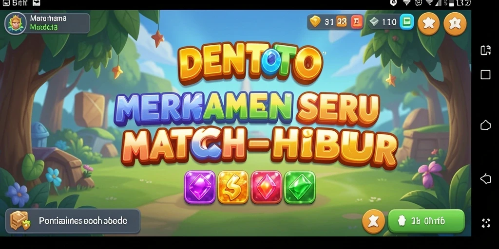 Tangkapan layar gameplay DENTOTO yang penuh warna dan seru.
