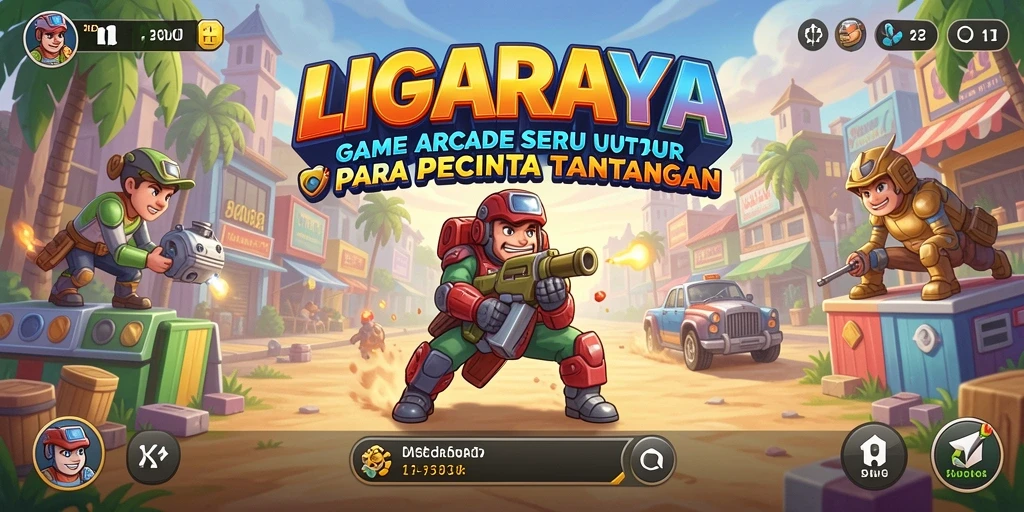 Screenshot gameplay LIGARAYA dengan tampilan aksi seru.
