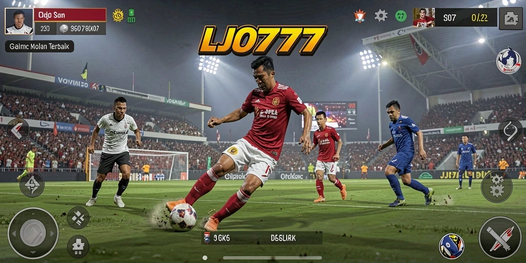 Gameplay LJO777 yang menegangkan dan realistis dalam setiap pertandingan sepak bola.