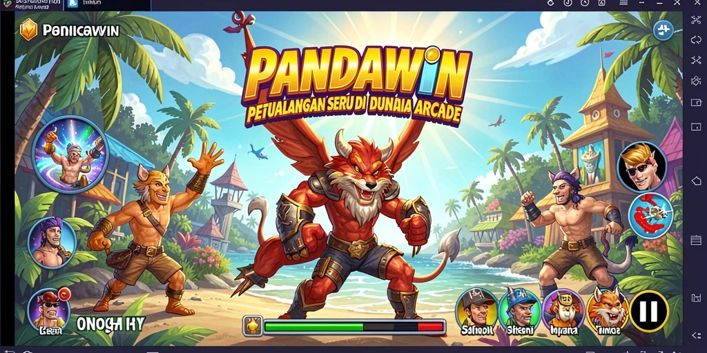 Tangkapan layar gameplay seru di PANDAWIN dengan aksi mencolok.