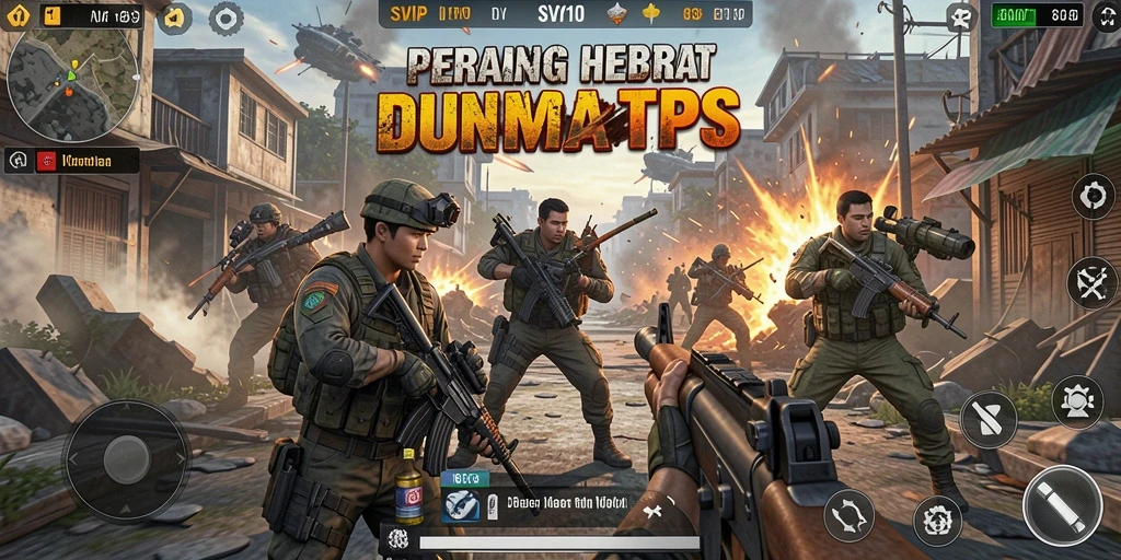 Screenshot gameplay SVIP10 menampilkan pertempuran yang intens dan seru.